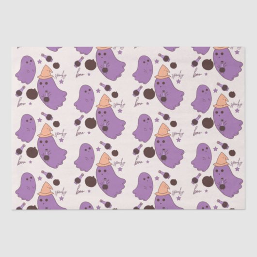 Spookpotionspook Halloween-patroon  Tissuepapier (Voorkant)