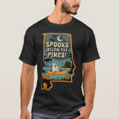 Spooks Onder De Pines Alabama Haunted Canoe Ghost T-shirt (Voorkant)