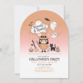 Spooks & Spells Halloween-feest boog streep ID1325 Kaart (Voorkant)