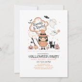 Spooks & Spells Halloween-feest roze ID1325 Kaart (Voorkant)