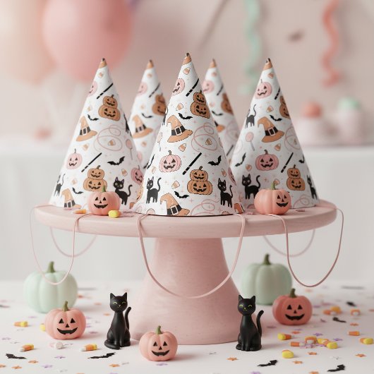 Spooks & Spells Halloween Magisch Patroon ID1327 Feesthoedjes
