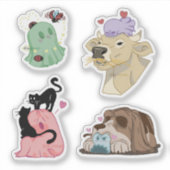 Spooks x Dieren Sticker (Voorkant)