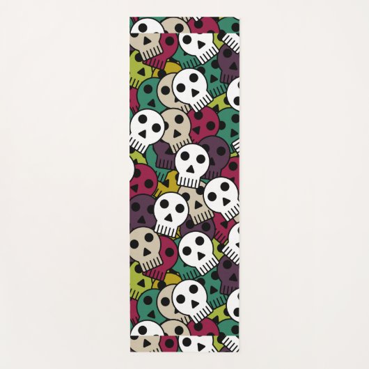spookschedels yogamat (Voorkant)