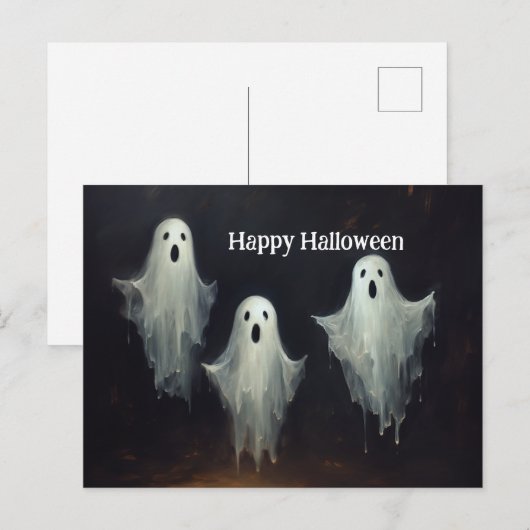  spookschilderij briefkaart (Voorkant / Achterkant)