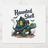 spookschildpad sparkling wijnetiket (Enkel label)