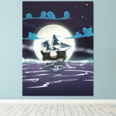 Spookschip Canvas Afdruk (Insitu (Houten vloer))
