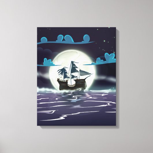 Spookschip Canvas Afdruk (Voorkant)