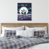 Spookschip Canvas Afdruk (Insitu (Slaapkamer))