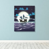 Spookschip Canvas Afdruk (Insitu (Houten vloer))