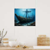 Spookschip in de Afgrond Poster (Keuken)
