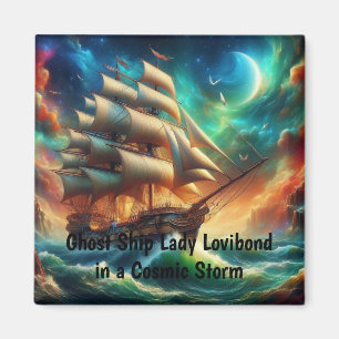 Spookschip Lady Lovibond in een kosmisch Storm Magneet