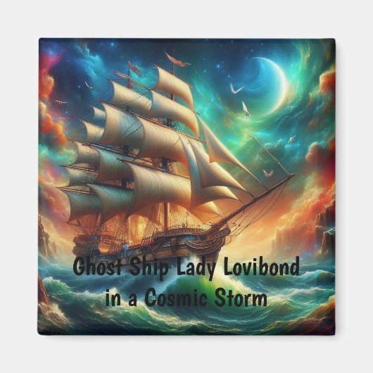 Spookschip Lady Lovibond in een kosmisch Storm Magneet (Voorkant)