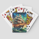 Spookschip Lady Lovibond in een kosmisch Storm Pokerkaarten (Achterkant)