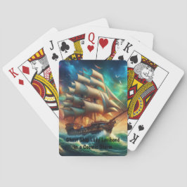 Spookschip Lady Lovibond in een kosmisch Storm Pokerkaarten