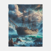 Spookschip Mary Celeste Haunting Maritiem Mysterie Fleece Deken (Voorkant)