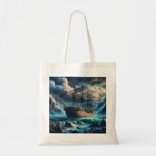 Spookschip Mary Celeste Haunting Maritiem Mysterie Tote Bag (Voorkant)