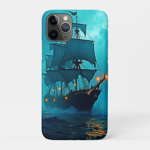 Spookschip op de Stormy Zeeen Design Case-Mate iPhone Case