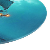 Spookschip op de Stormy Zeeen Design Snijplank (Hoek)