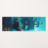 Spookschip op de Stormy Zeeen Design Yogamat (Voorkant (horizontaal))