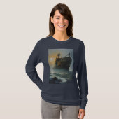 Spookschip, piratenschip, t-shirt (Voorkant volledig)