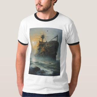 Spookschip, piratenschip, t-shirt