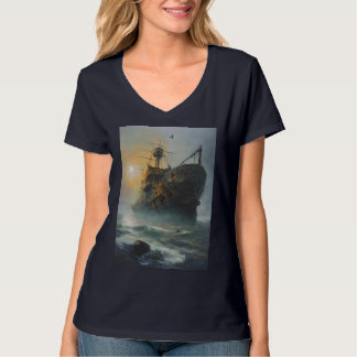 Spookschip, piratenschip, t-shirt
