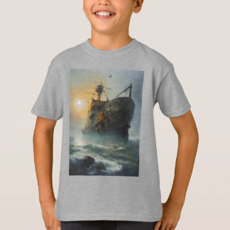 Spookschip, piratenschip, t-shirt