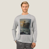 Spookschip, piratenschip, Tri-Blend shirt (Voorkant)