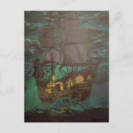 spookschip, vliegende Hollander, schoener Briefkaart