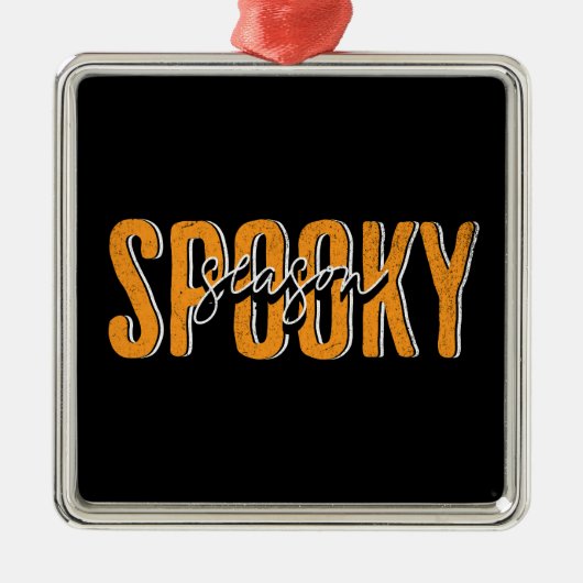 Spookseizoen Metalen Ornament (Voorkant)