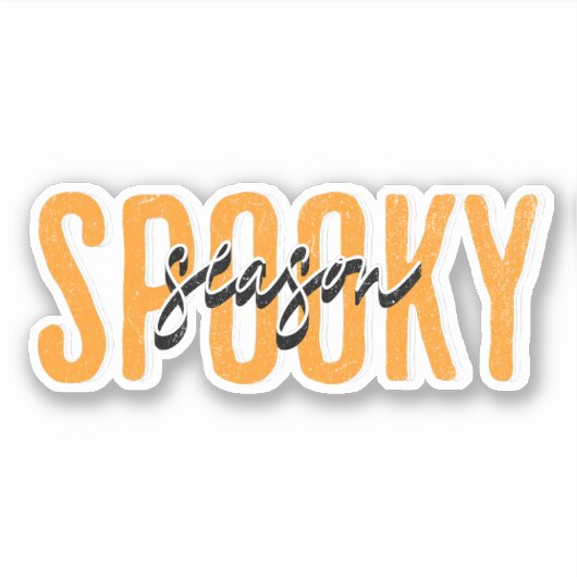 Spookseizoen Sticker (Voorkant)