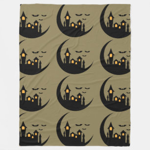 Spookslot Patroon Fleece Deken