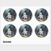 spookspel ronde sticker (Vel)