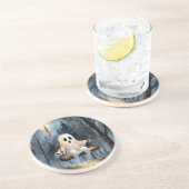 spookspel zandsteen onderzetter (Zijkant)