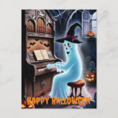 spookspelend orgel feestdagenkaart (Voorkant)