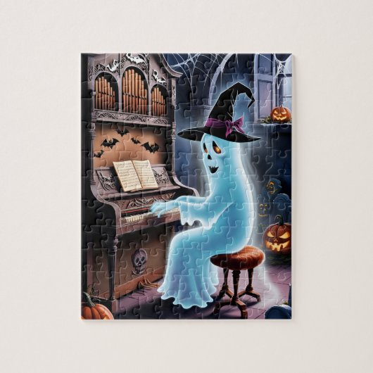 spookspelend orgel legpuzzel (Verticaal)