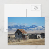 Spookstad Berglandschap Sneeuw Briefkaart (Voorkant / Achterkant)