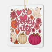 Spookstemming - Halloween  Keramisch Ornament (Links)