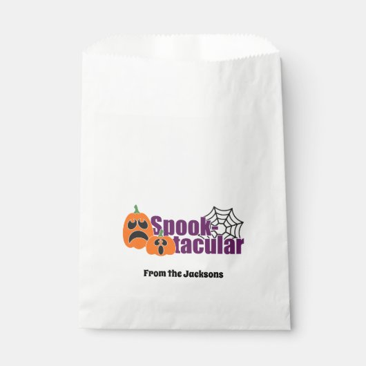 Spookstomende Halloween Goodie Bags Bedankzakje (Voorkant)