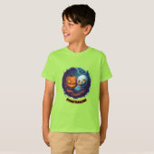 Spooktabulous Style: Leuke Halloween Haunting Desi T-shirt (Voorkant volledig)