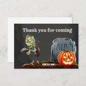 Spooktactische nacht bedankkaart (Voorkant / Achterkant)