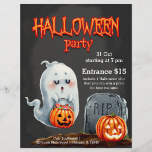 Spooktactische nacht flyer