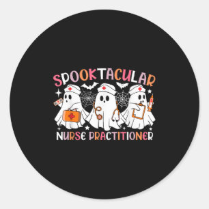 Spooktactische verpleegkundige specialist Grappige Ronde Sticker