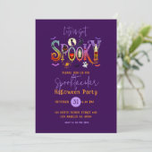 Spooktactulair Halloween-feest Uitnodiging (Staand voorkant)
