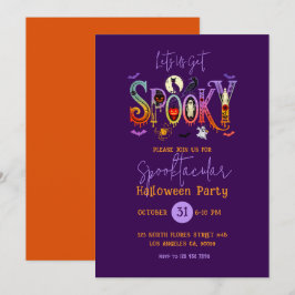 Spooktactulair Halloween-feest Uitnodiging