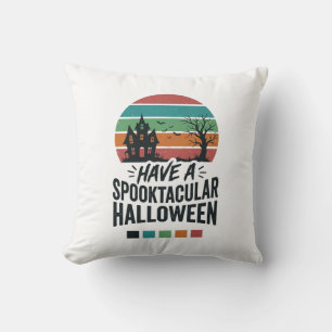 Spooktactulair Halloween Vintage Gravure Shirt Des Kussen