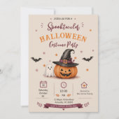 Spooktactulair Kostuumfeest Halloween Kaart (Voorkant)