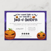 Spooktactulaire Halloween Pompoen-Gewürzde Bedankt (Voorkant)