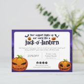 Spooktactulaire Halloween Pompoen-Gewürzde Bedankt (Staand voorkant)