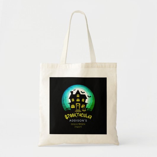 Spooktactulaire Spokenhuis Halloween Feest Tote Bag (Voorkant)